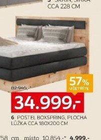 Postel boxspring, plocha lůžka cca 180x200 cm