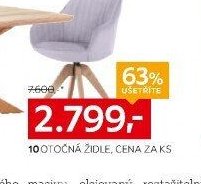Otočná židle, cena za ks