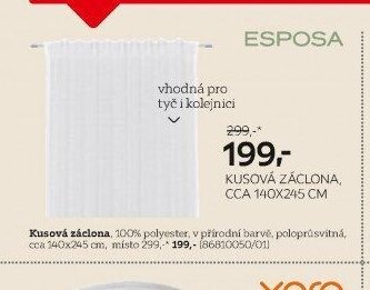 Kusová záclona