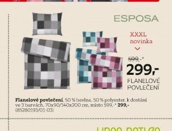 Flanelové povlečení