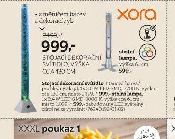 Stojací dekorační svítidlo