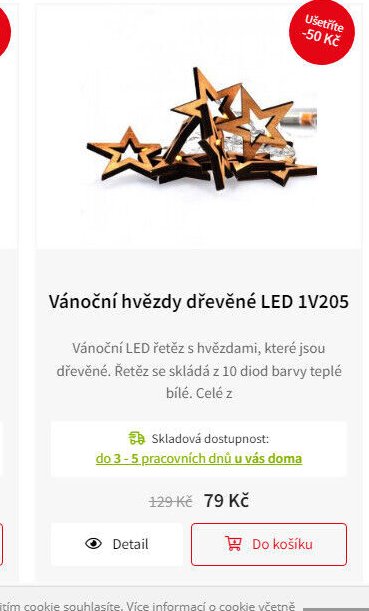 Vánoční hvězdy dřevěné LED 1V205