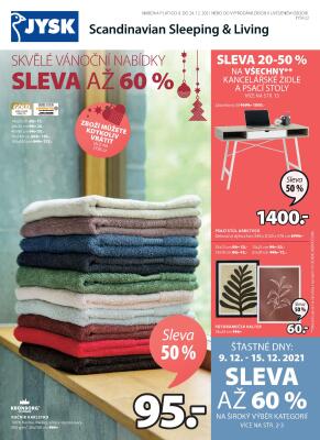 akční leták Jysk 9.12.2021-24.12.2021