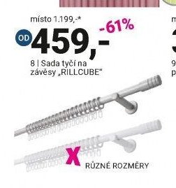 Sada tyčí na závěsy RILLCUBE