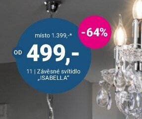 Závěsné svítidlo ISABELLA