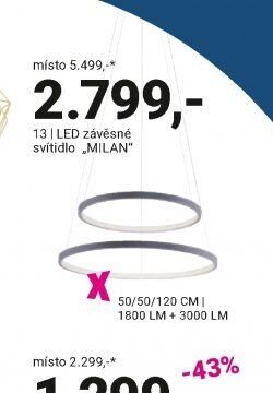 LED závěsné svítidlo MILAN