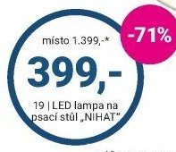 LED lampa na psací stůl NIHAT