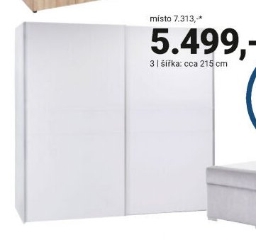 ŠATNÍ SKŘÍŇ S POSUVNÝMI DVEŘMI