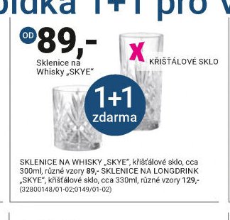 Sklenice na Whisky „SKYE“