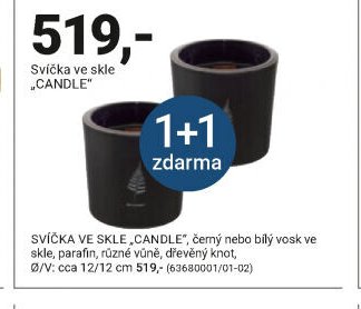 Svíčka ve skle „CANDLE“