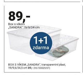 Box s víkem „SANDRA“