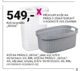 Koš na prádlo „SEOUL“