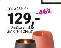 Svíčka ve skle „EARTH TONES“