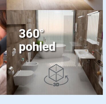 Koupelnový interiér 360