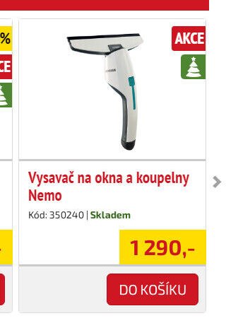 Vysavač na okna a koupelny Nemo