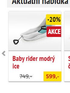 Baby rider modrý ice