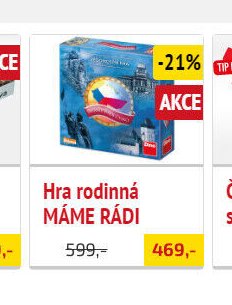Hra rodinná MÁME RÁDI