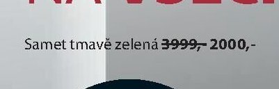 Samet tmavě zelená