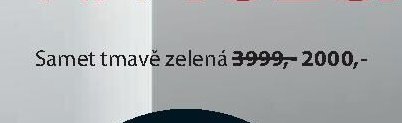 Samet tmavě zelená