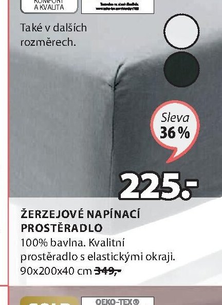 ŽERZEJOVÉ NAPÍNACÍ PROSTĚRADLO