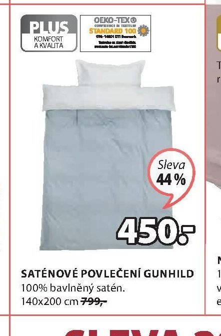 Saténové povlečení Gunhild