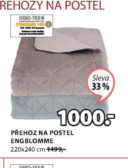 Přehoz na postel Engblomme