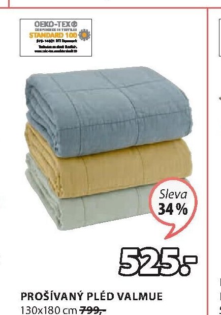 Prošívaný pléd Valmue