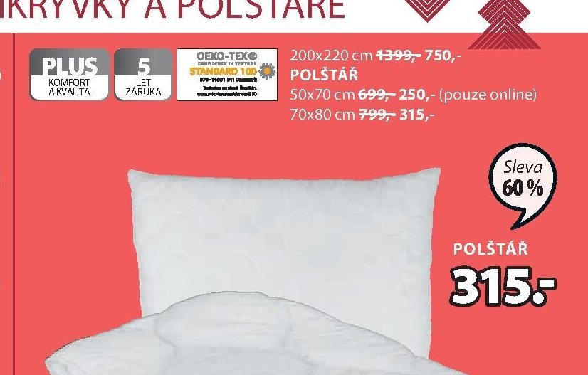PLUS Polštář