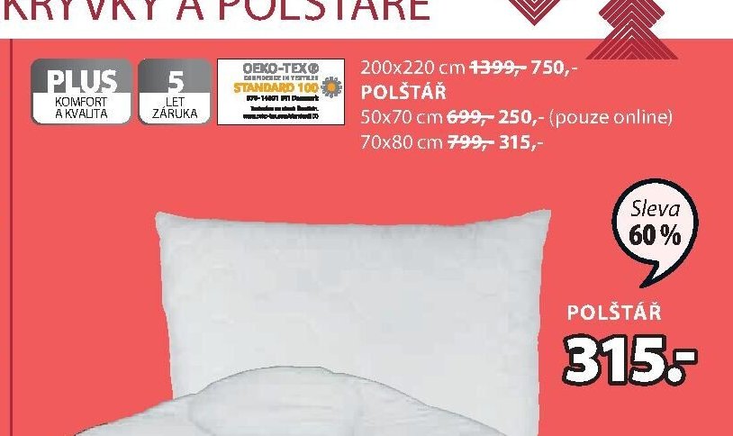 PLUS Polštář