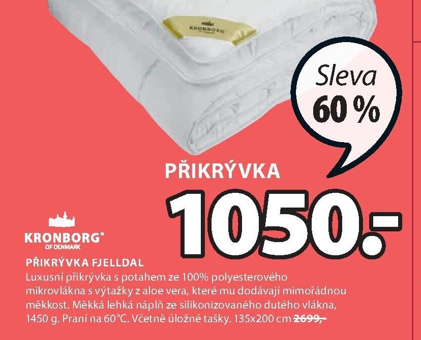 KRONBORG Přikrývka FJELLDAL