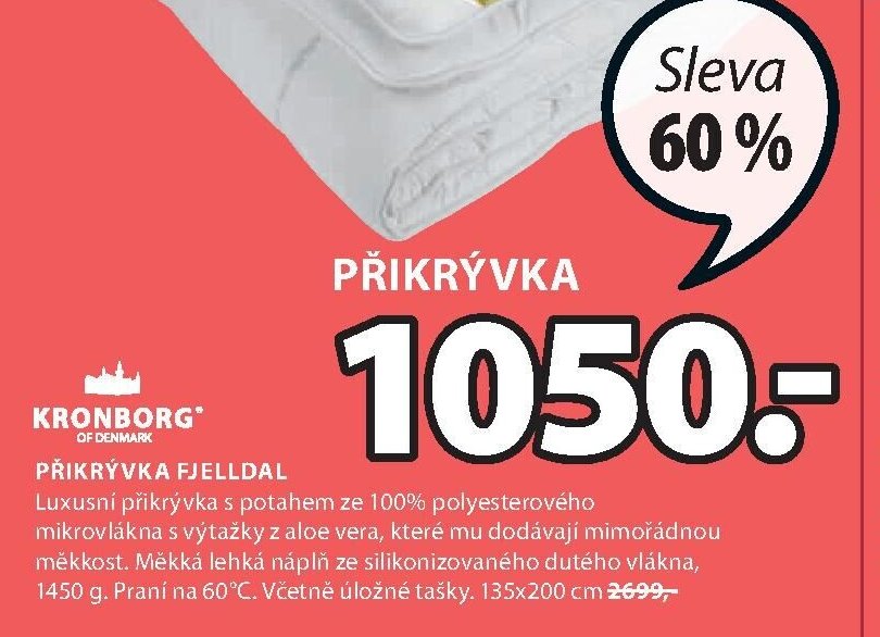 KRONBORG Přikrývka FJELLDAL