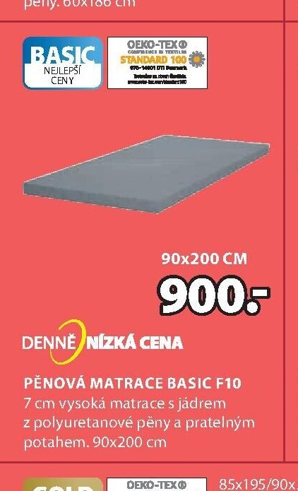 Pěnová matrace BASIC F10