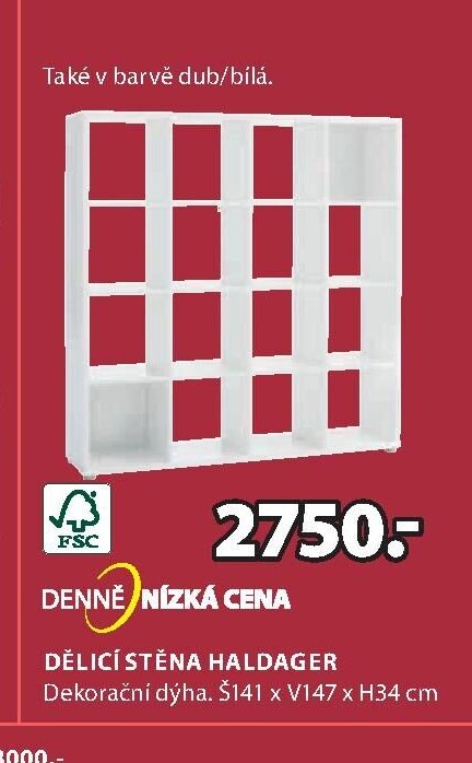 DĚLICÍ STĚNA HALDAGER