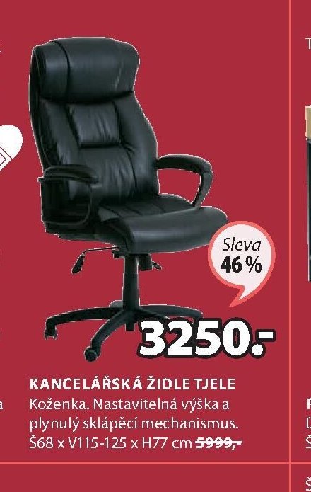KANCELÁŘSKÁ ŽIDLE TJELE