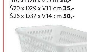 Košík HALVARD (Š20 x D29 x V11 cm)