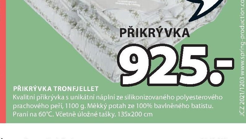 PŘIKRÝVKA TRONFJELLET