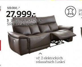 3 MÍSTNÁ POHOVKA, ŠÍŘKA CCA 210 CM