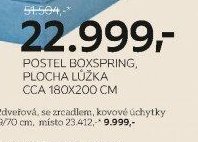 POSTEL BOXSPRING, PLOCHA LŮŽKA CCA 180X200 CM