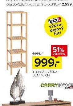 Regál, výška cca 140 cm