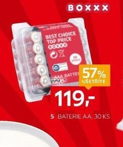 BATERIE AA, 30 KS