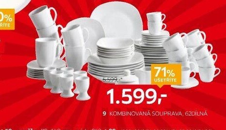 KOMBINOVANÁ SOUPRAVA, 62DÍLNÁ
