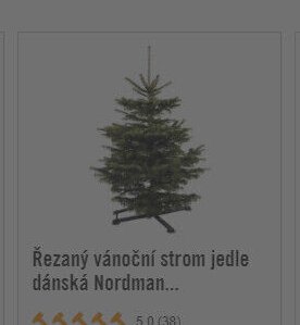 Řezaný vánoční strom jedle dánská Nordman