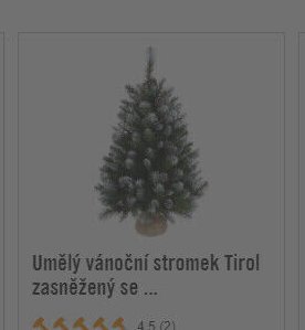 Umělý vánoční stromek Tirol zasněžený se...