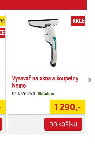 Vysavač na okna a koupelny Nemo