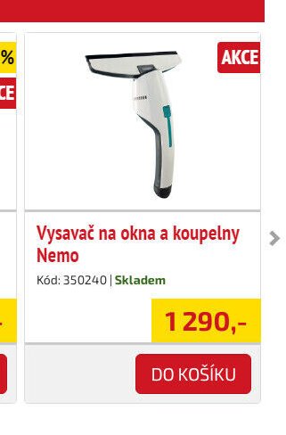 Vysavač na okna a koupelny Nemo