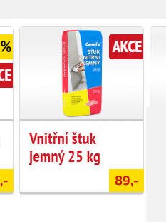 Vnitřní štuk jemný 25 kg
