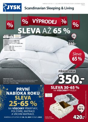 akční leták Jysk 27.12.2022-11.1.2023