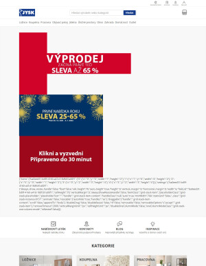 akční leták Jysk 4.1.2022-10.1.2022