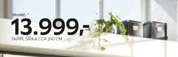 Skříň, šířka cca 240 cm