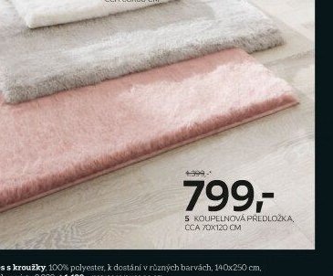 Koupelnová předložka, cca 70x120 cm